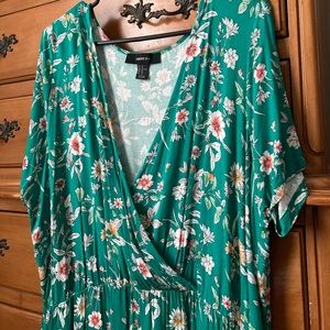 Forever 21+ Floral Wrap Dress